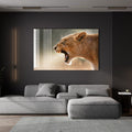 Artronauts Glass Print Lioness - Glass Wall Art