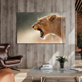 Artronauts Glass Print Lioness - Glass Wall Art