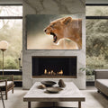 Artronauts Glass Print Lioness - Glass Wall Art
