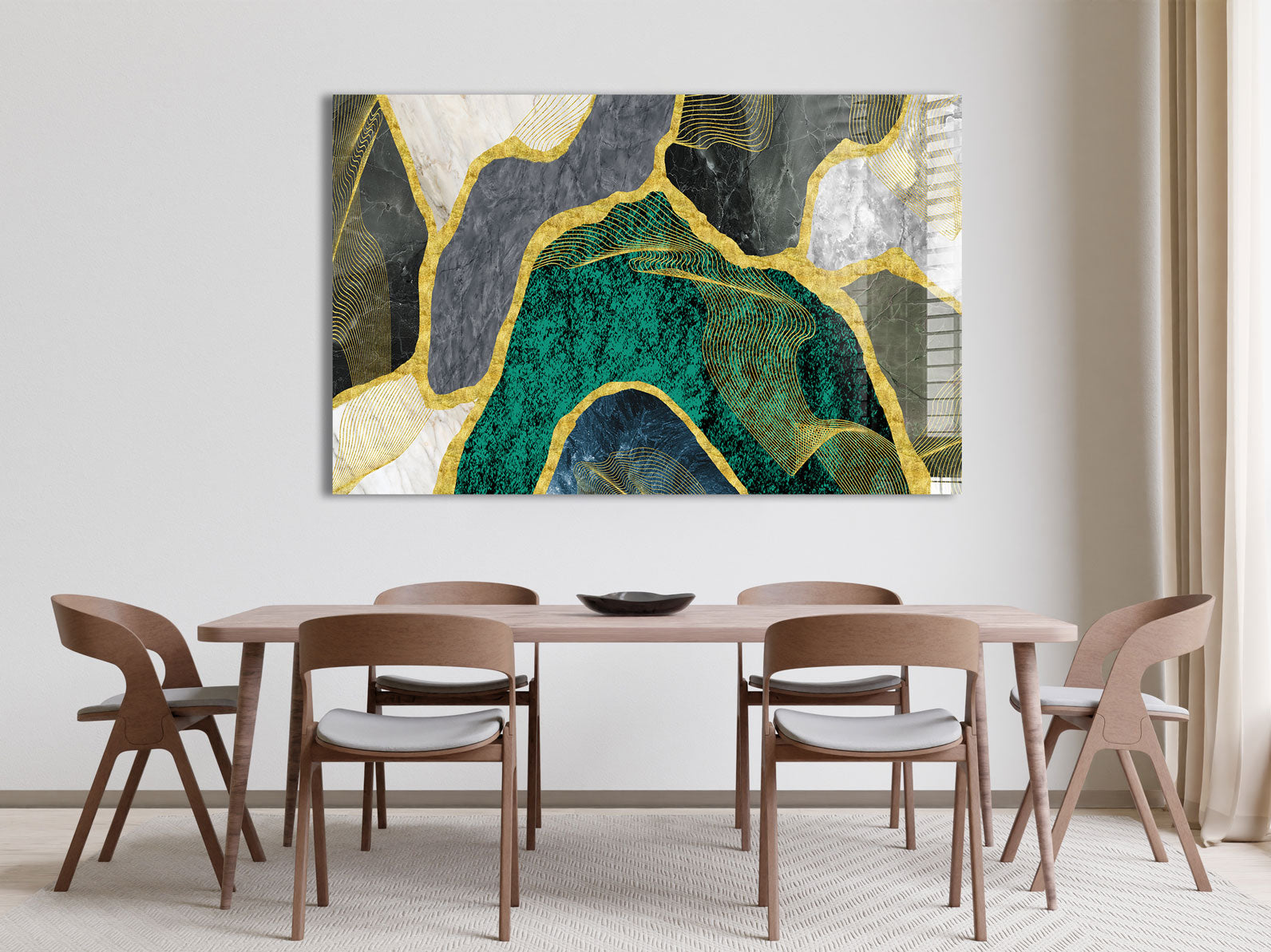 Green & Yellow Marble Design