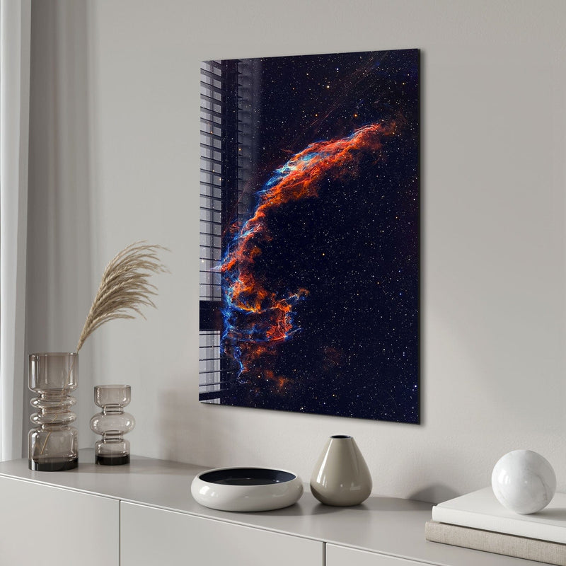 Artronauts Glass Print Cygnus Loop Galaxy