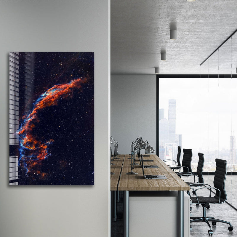 Artronauts Glass Print Cygnus Loop Galaxy