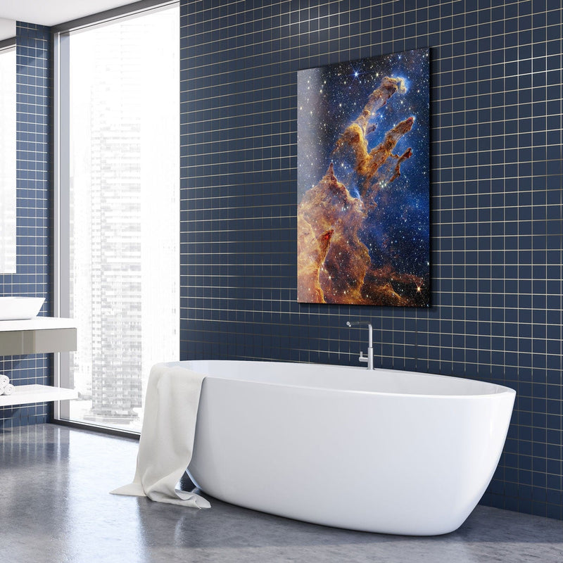Artronauts Glass Print Pillars of Creation