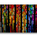 Artronauts Glass Print Multi-Coloured Stripes