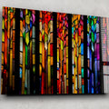 Artronauts Glass Print Multi-Coloured Stripes
