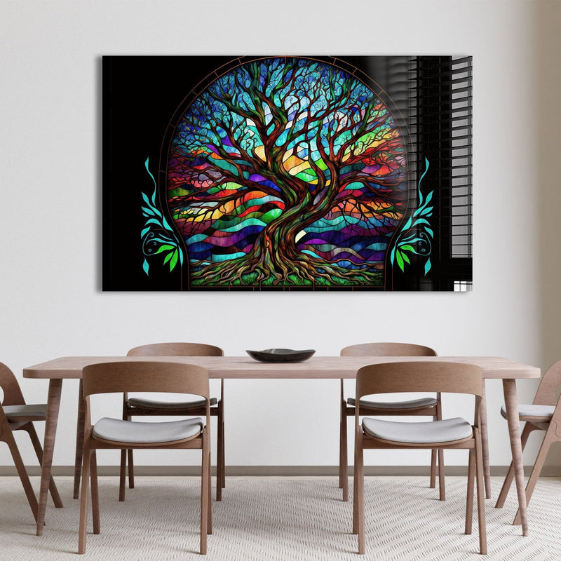 Artronauts Glass Print Magical Tree