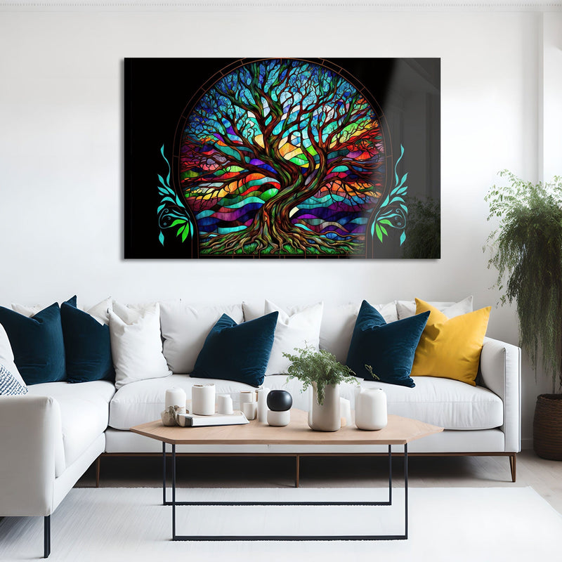 Artronauts Glass Print Magical Tree