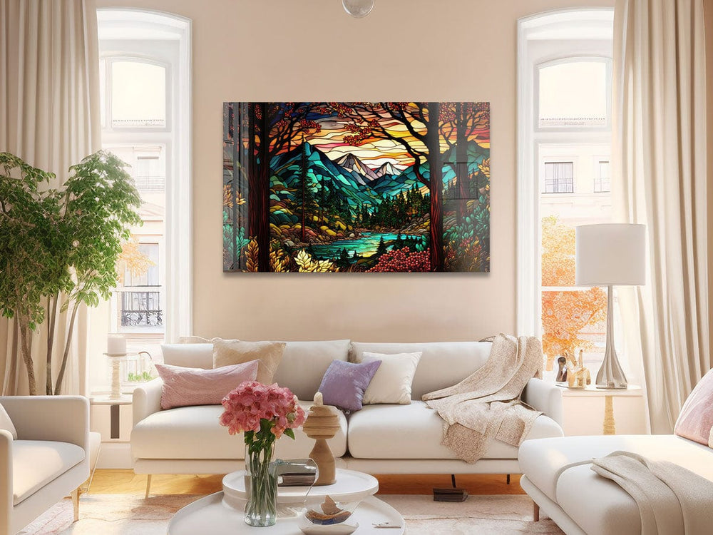 Artronauts Glass Print The Nature - Glass Wall Art