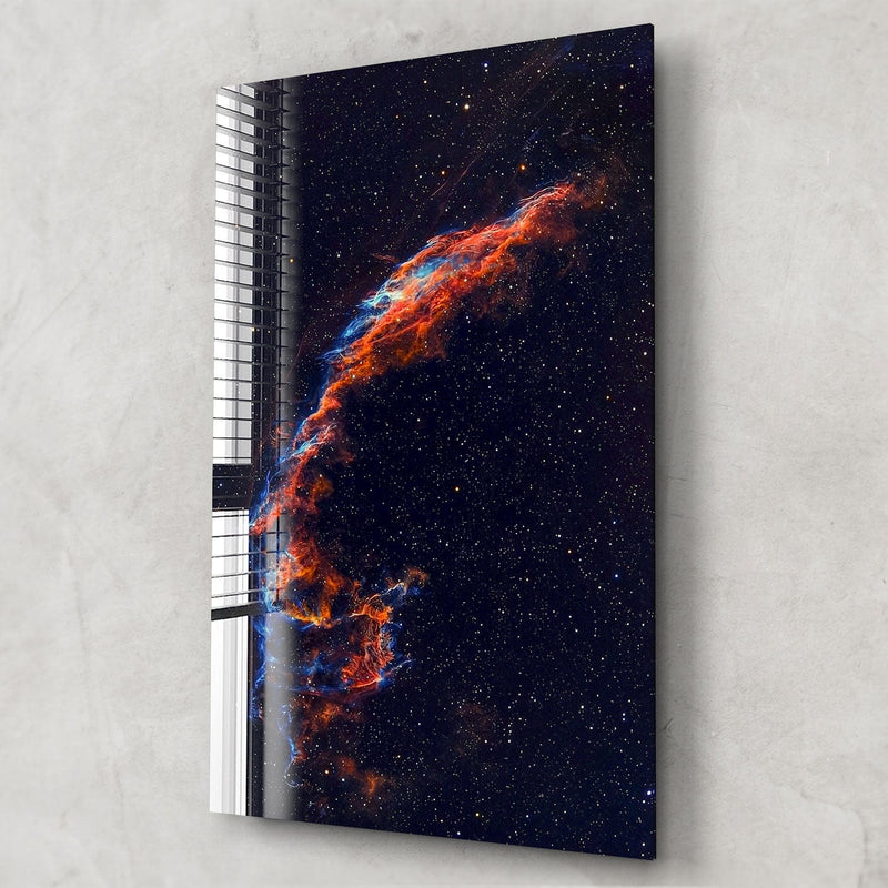 Artronauts Glass Print Cygnus Loop Galaxy