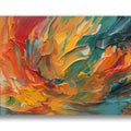 Artronauts Glass Print Orange Abstract