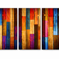 Artronauts Art Glass Print Colorful Wood - Trinity