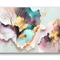 Artronauts Glass Print Pink Leaves Abstract