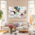 Artronauts Glass Print Pink Leaves Abstract