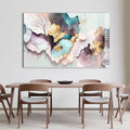 Artronauts Glass Print Pink Leaves Abstract