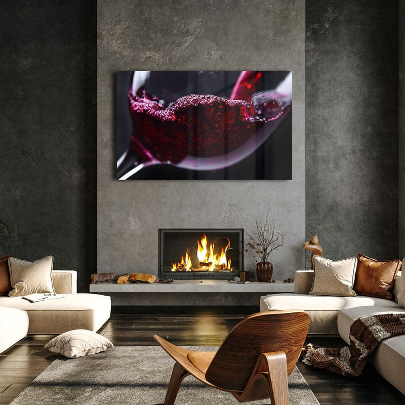 Artronauts Glass Print Red Wine