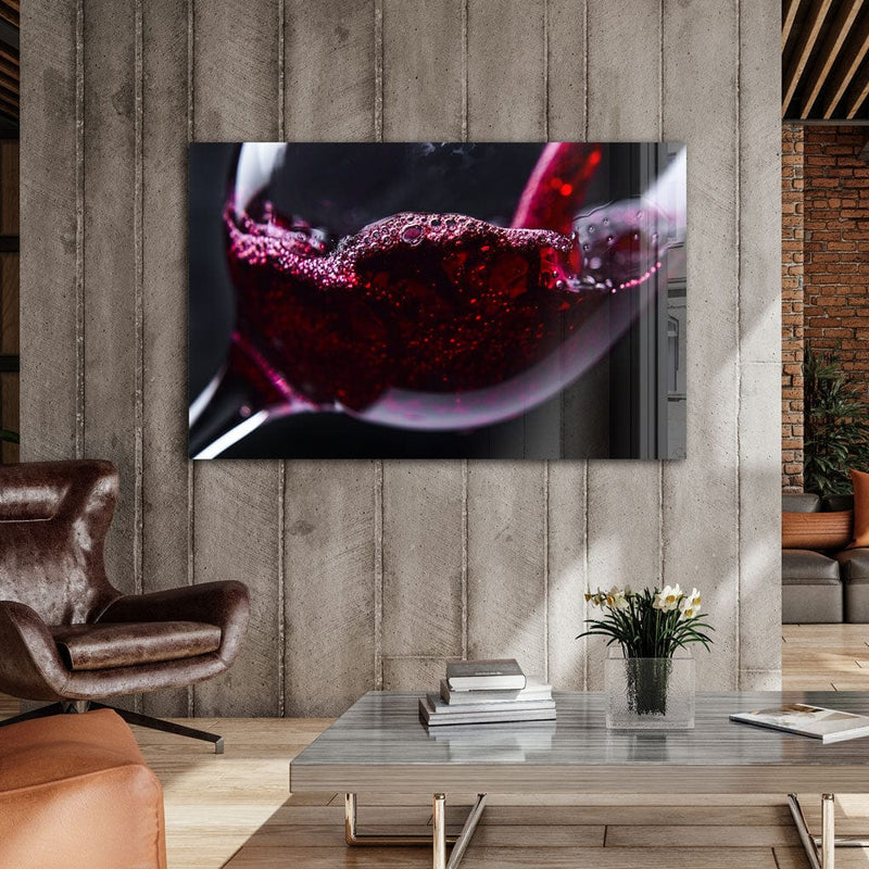Artronauts Glass Print Red Wine