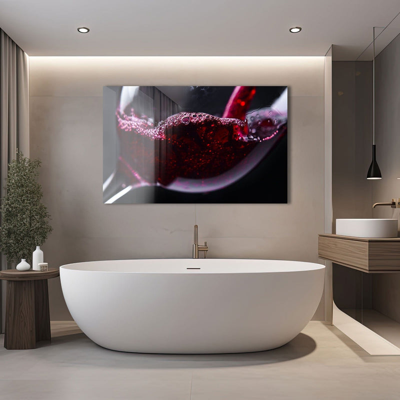 Artronauts Glass Print Red Wine
