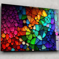 Artronauts Glass Print Rainbow Coloured Stones