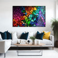 Artronauts Glass Print Rainbow Coloured Stones
