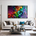 Artronauts Glass Print Rainbow Coloured Stones