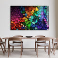 Artronauts Glass Print Rainbow Coloured Stones