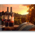 Artronauts Glass Print Red Wine & Sunset