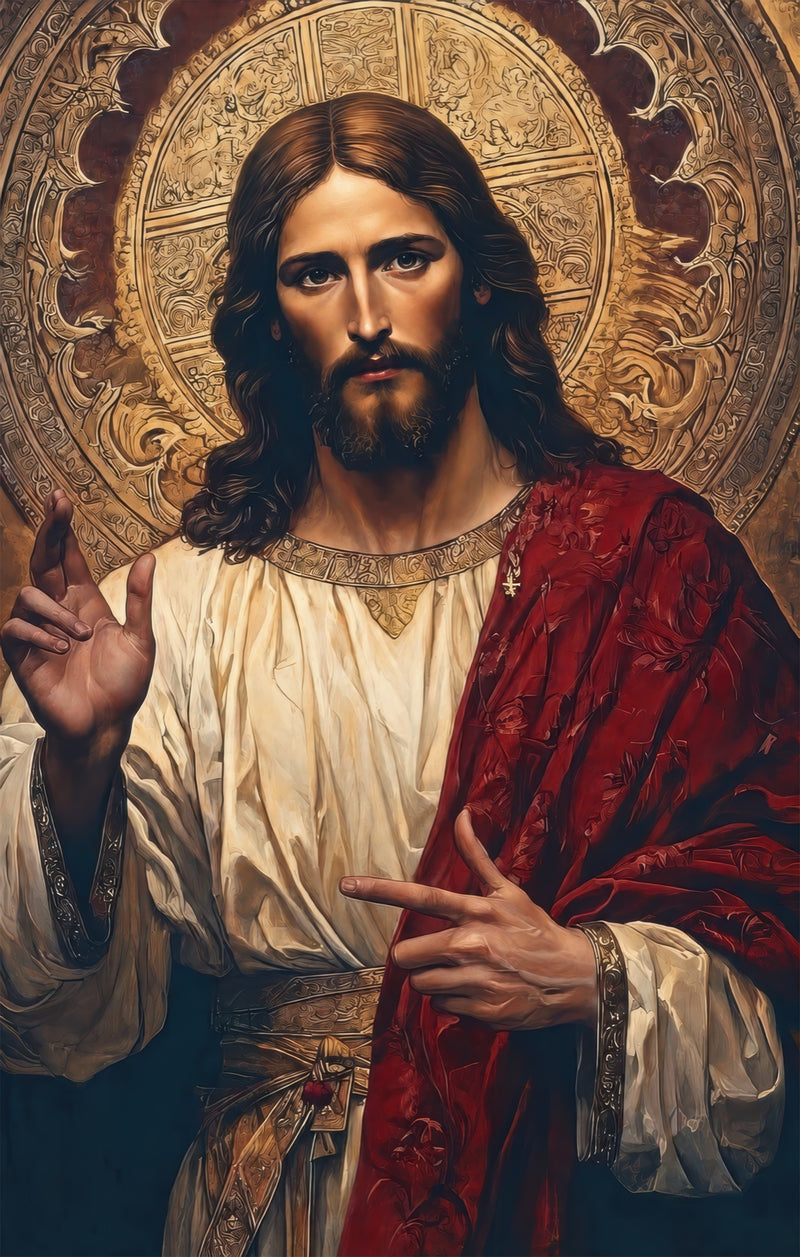 Golgotha at Dusk– Christian Tempered Glass Wall Art