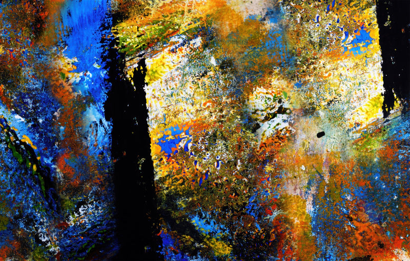 Abstract Face - Tempered Glass Wall Art