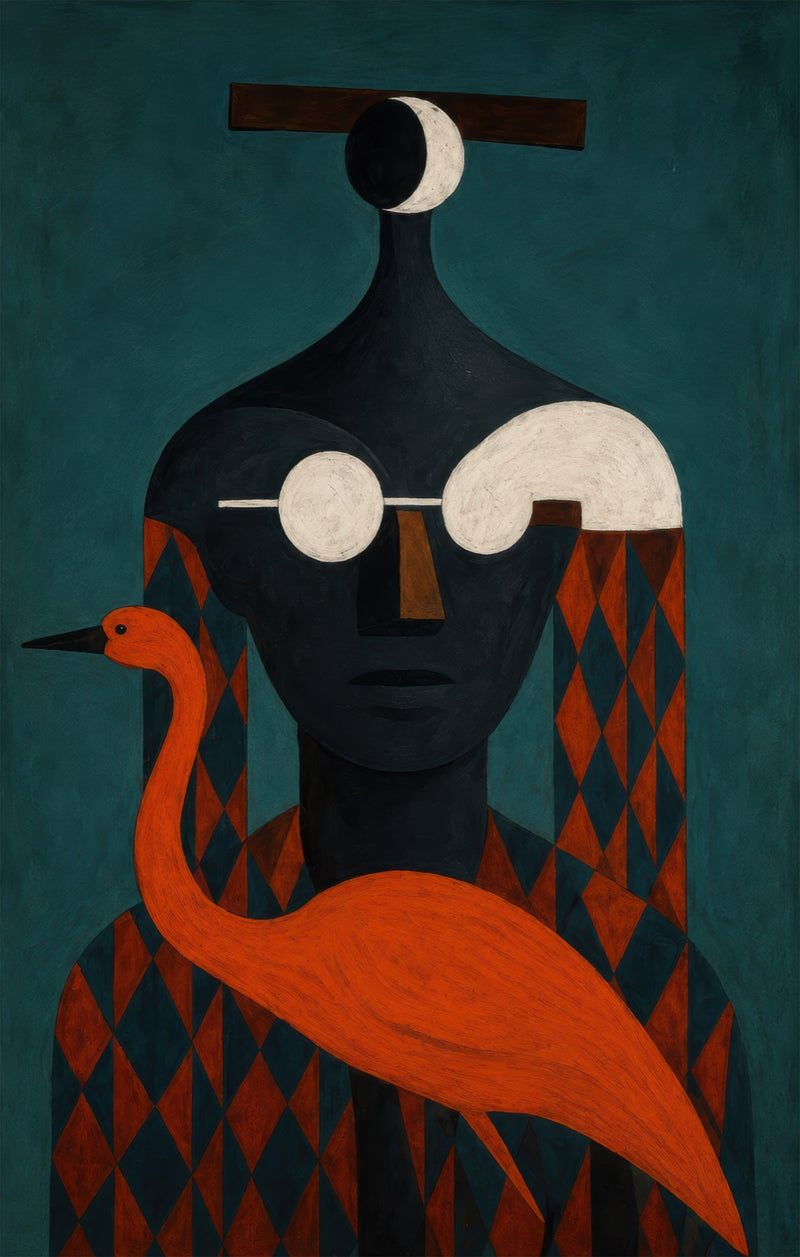 Flamingo Guardian Glass Wall Art