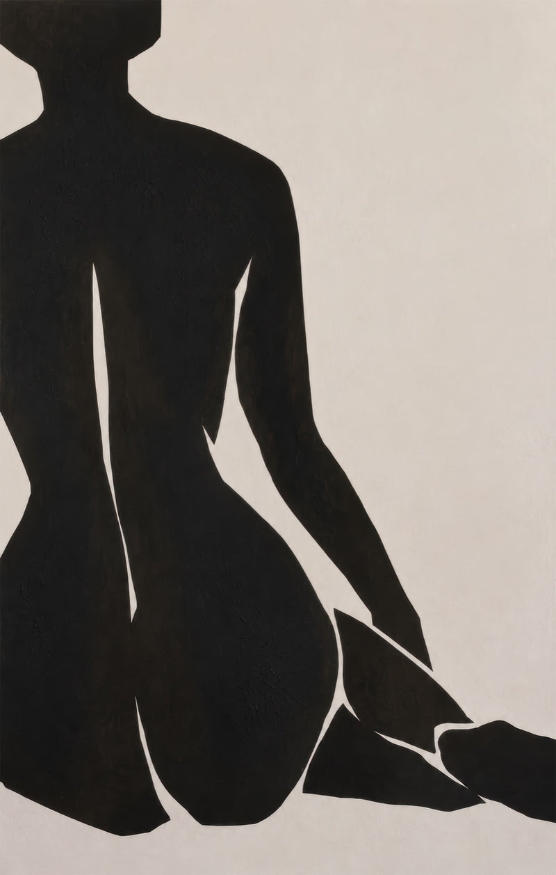 Quiet Silhouette Glass Wall Art