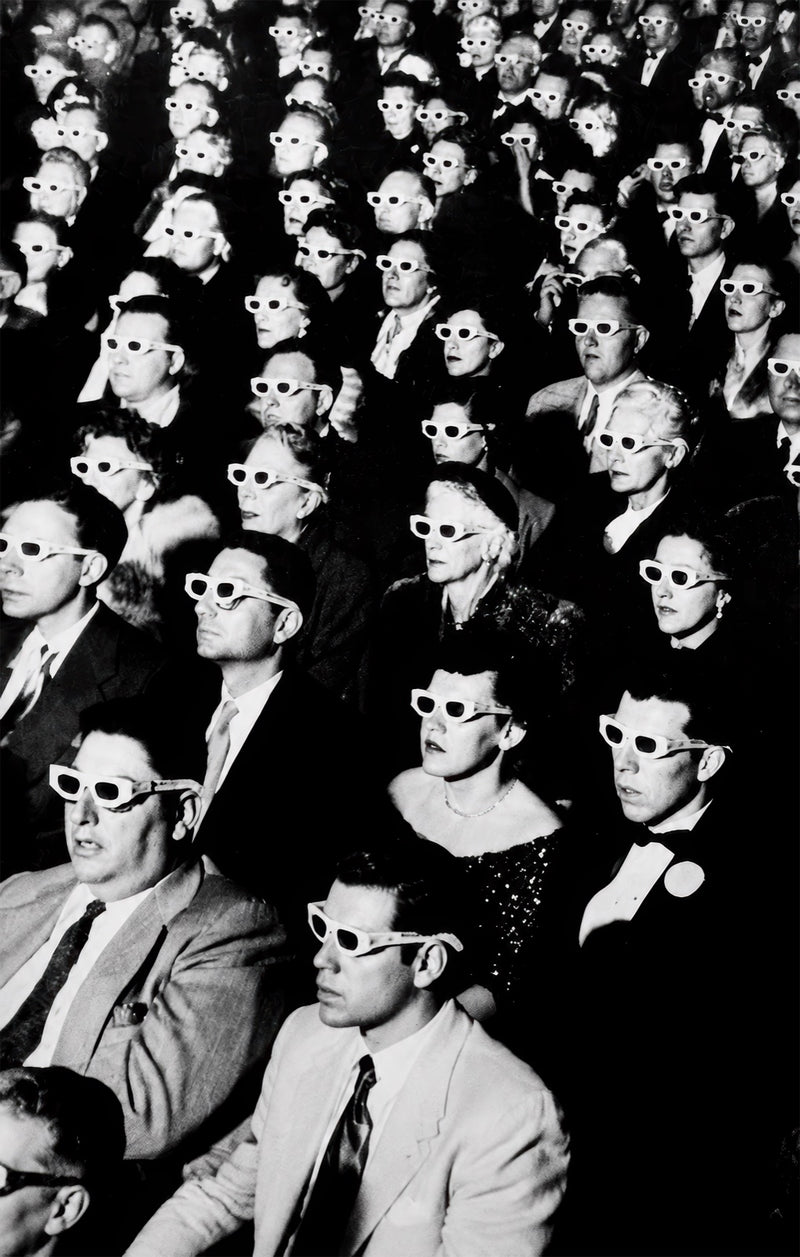 The 3D Audience Glass Wall Art