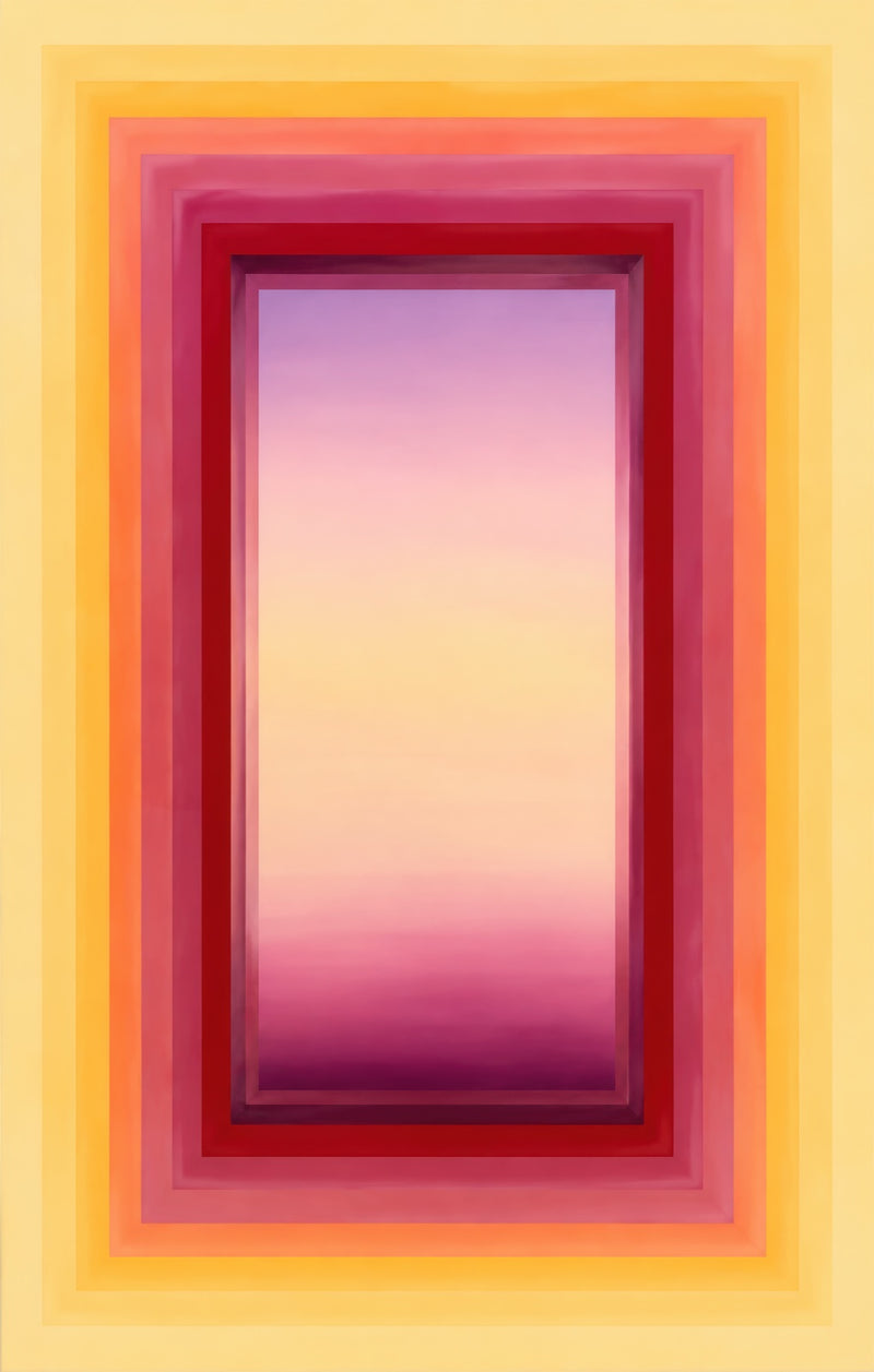 Sunset Portal Glass Wall Art