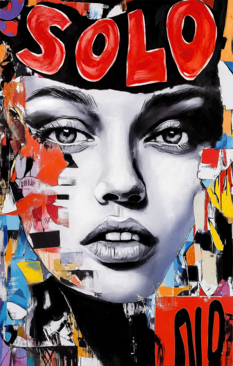 Solo Pop Portrait Glass Wall Art