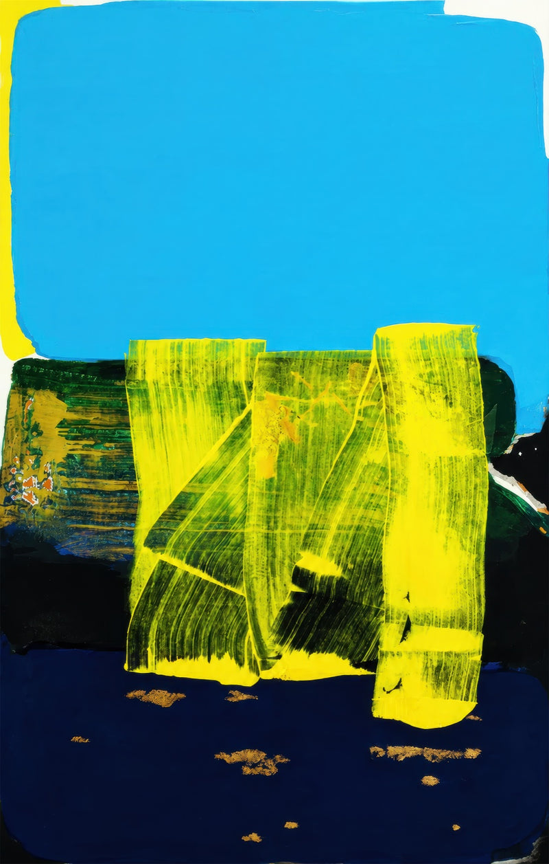 Electric Horizon Glass Wall Art