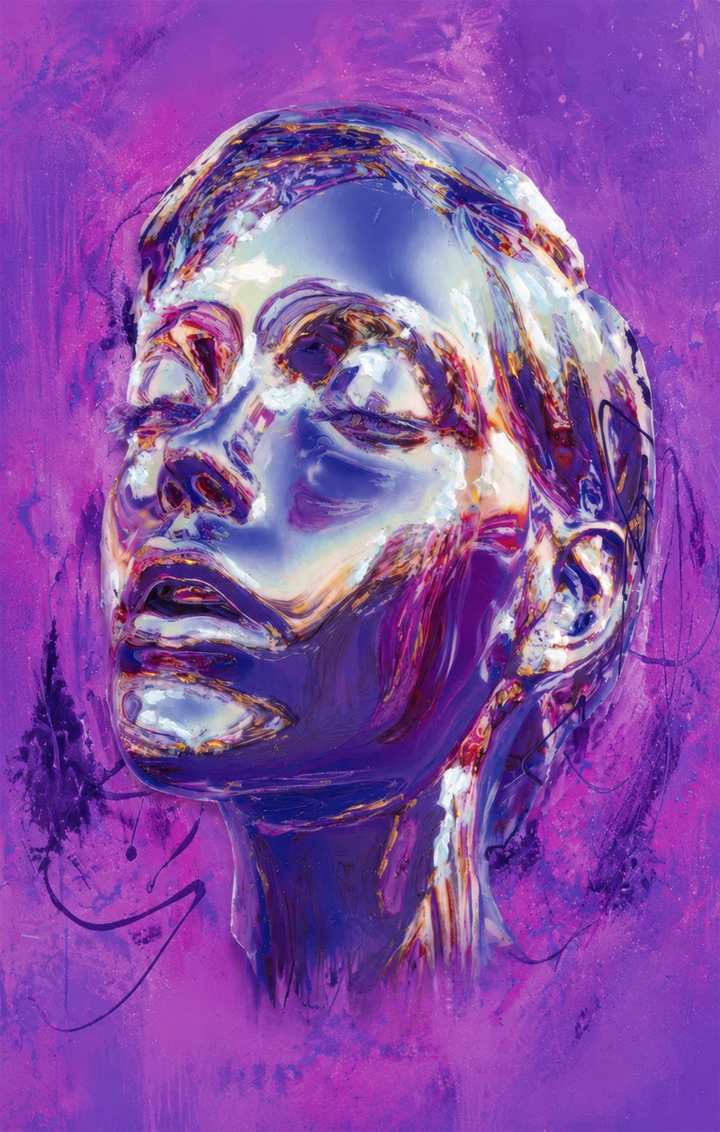 Violet Reverie Glass Wall Art