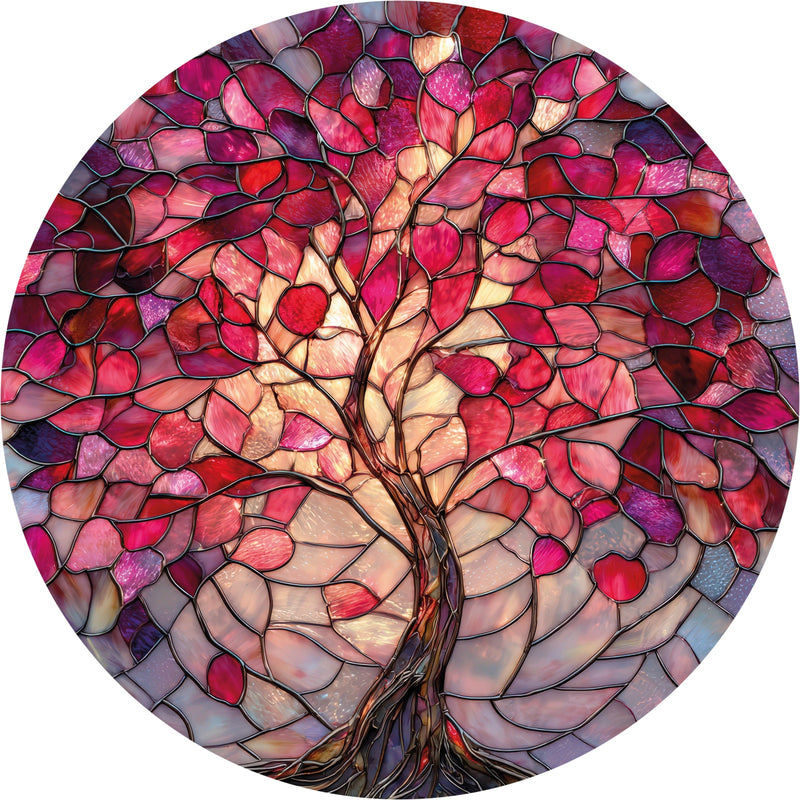 Rose Blossom Tree - Tempered Glass Wall Art