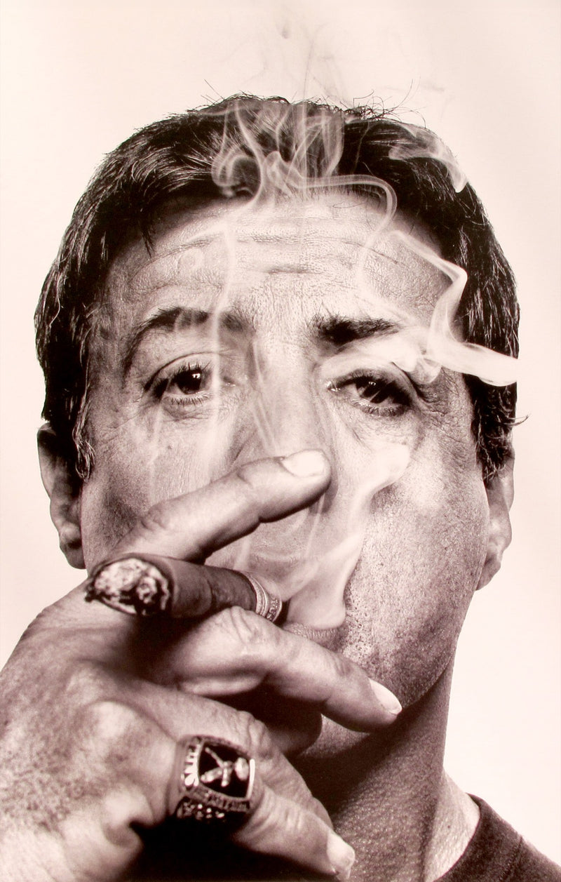 Sylvester Stallone Smoking Cigar