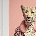 Artronauts Glass Print Cool Cheetah
