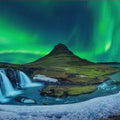 Artronauts Glass Print Northern Lights - Aurora