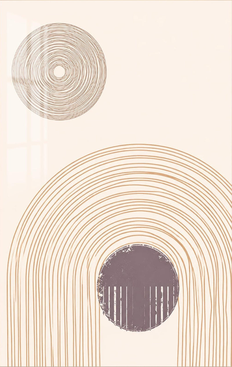Orbiting Arches Glass Wall Art