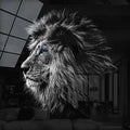 Artronauts Art Glass Print Lion Pride