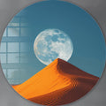 Lunar Sands - Rounded Glass Wall Art
