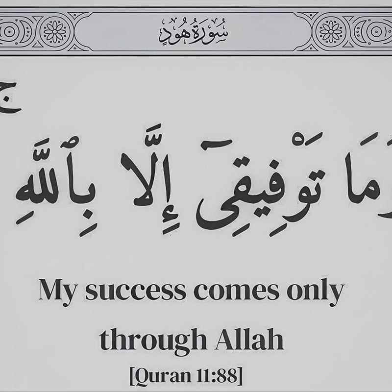 Divine Trust- Islamic Tempered Glass Wall Art