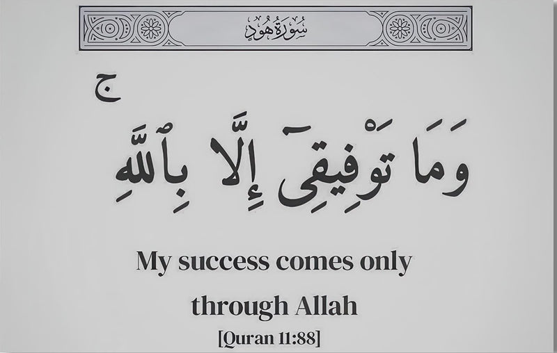 Divine Trust- Islamic Tempered Glass Wall Art