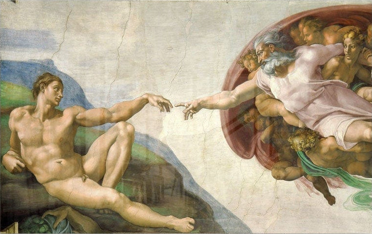 The Creation of Adam "Michelangelo"