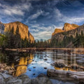 Artronauts Art Glass Print Mountains