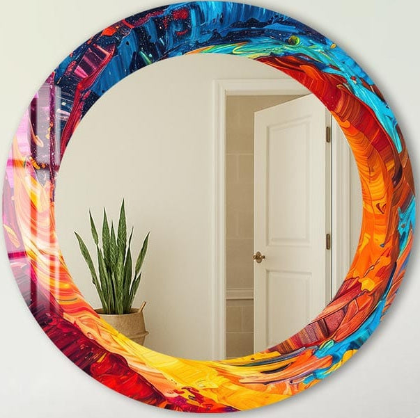 Colourful Abstract - Tempered Glass Mirror