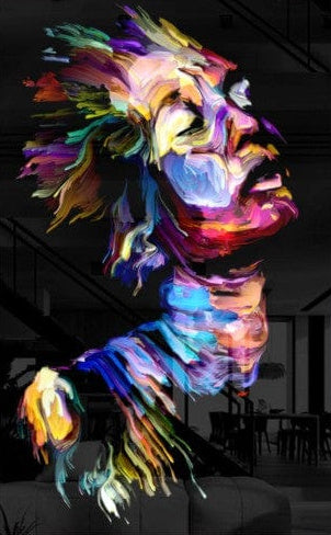 Colourful Abstract Portrait III