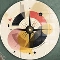 Abstract Compass - Rounded Glass Wall Art