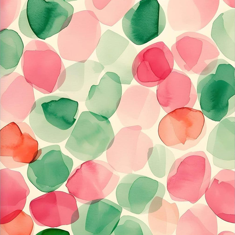 Watercolour Petals-Abstract Tempered Glass Wall Art